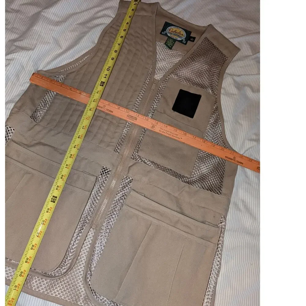 Cabela's Women's Hunting Shooting Canvas Mesh Vest Large - Picture 4 of 5
